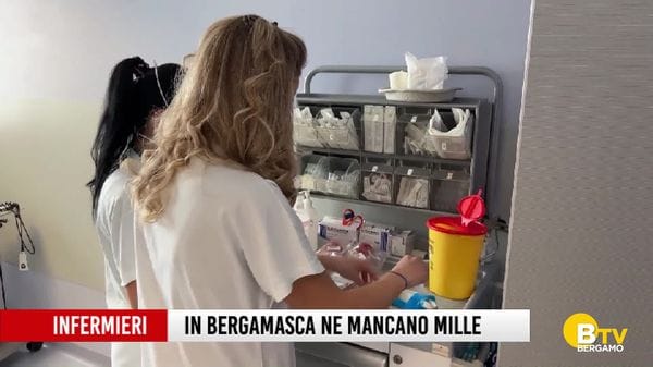 Infermieri, in Bergamasca sono settemila ma ne mancano un migliaio