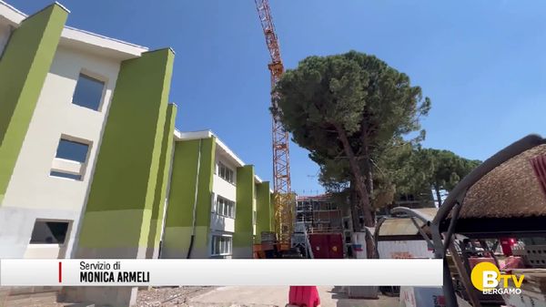 Gorlago, i lavori in corso all'istituto comprensivo Aldo Moro