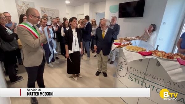 Albino, l'inaugurazione del Poliambulatorio San Francesco