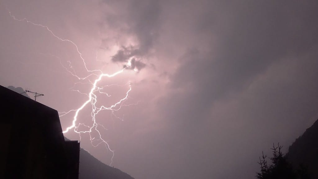 «Fulmini a Valbondione...»