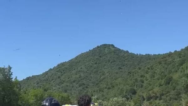 L’intervento dell’elisoccorso a Brescia per soccorrere un motociclista 24enne bergamasco