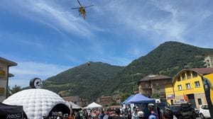 Si sente male e cade in bici, elisoccorso a Gazzaniga per un trentunenne