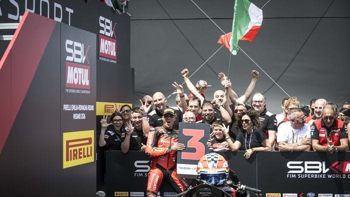 Superbike, super Montella: triplo podio nel weekend a Misano per il Barni