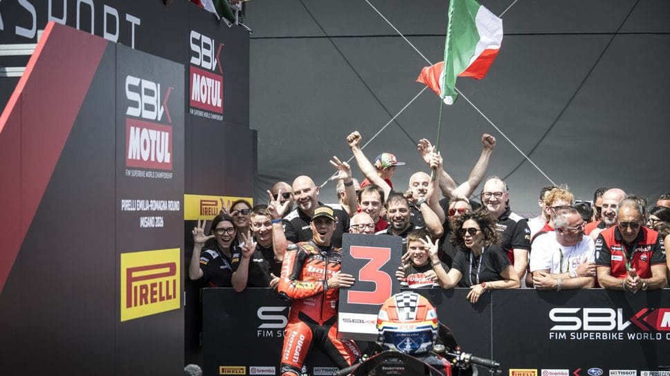 Superbike, super Montella: triplo podio nel weekend a Misano per il Barni