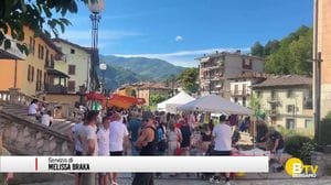 Brembilla, un successo la sagra di Sant'Antonio, volontari dell'ambulanza in festa