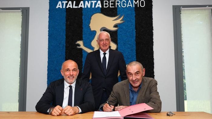 Maurizio Sarri  è il nuovo allenatore dell’Atalanta - Foto e video