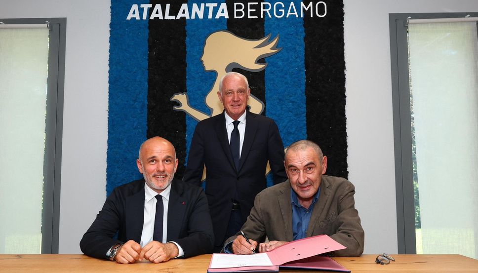 Maurizio Sarri  è il nuovo allenatore dell’Atalanta - Foto e video