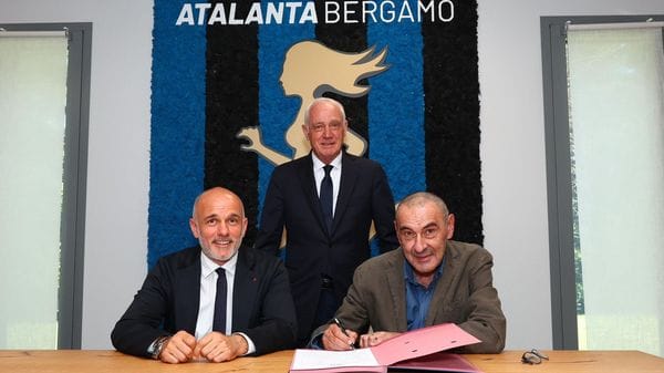 Maurizio Sarri  è il nuovo allenatore dell’Atalanta - Foto e video