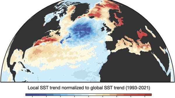Scoperta l’origine della macchia fredda nell’Oceano Atlantico