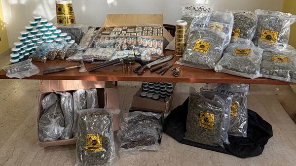 Aggredito a Ponte San Pietro, in casa aveva armi e 77 chili di droga