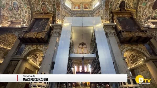 Bergamo, in Città Alta ha preso il via il restauro della basilica di Santa Maria Maggiore