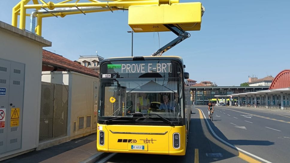 e-BRT, al via le prime prove su strada: test fino al 26 giugno sul tracciato Bergamo-Dalmine-Verdellino