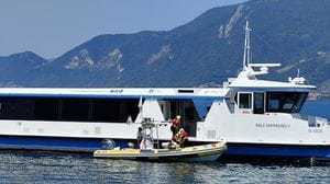 Soccorsi a bordo di un traghetto a Iseo, ma è un’esercitazione- Foto