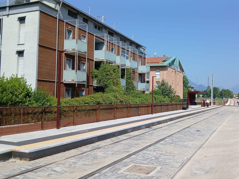 Tram T2 Bergamo-Villa d’Almè, lavori in chiusura: rispettata la scadenza Pnrr del 30 giugno - Foto