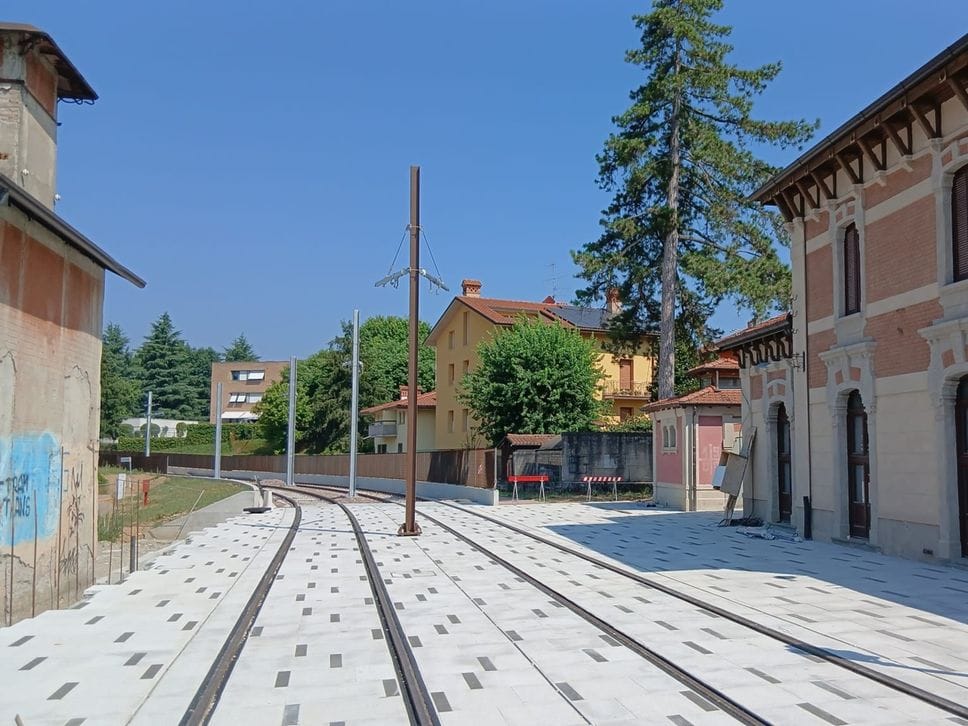 Tram T2 Bergamo-Villa d’Almè, lavori in chiusura: rispettata la scadenza Pnrr del 30 giugno - Foto