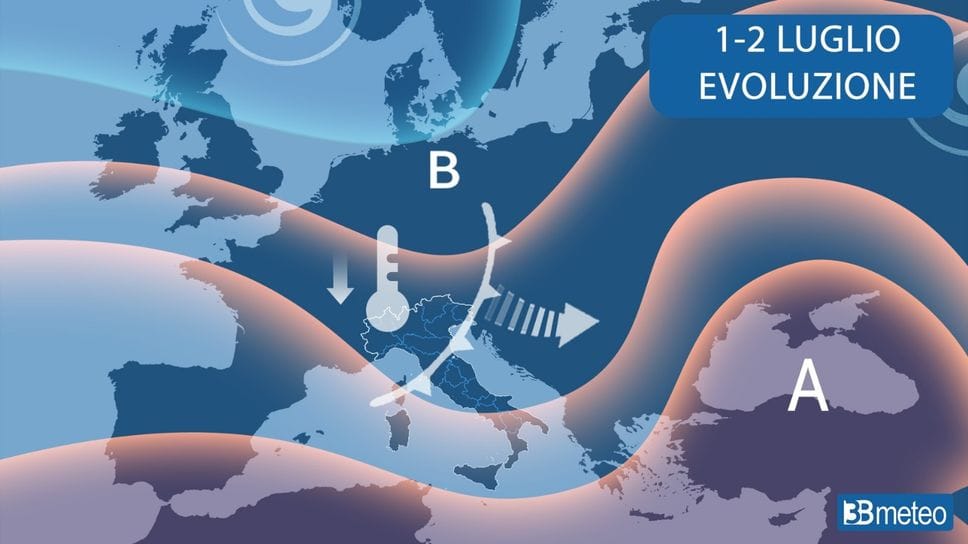 Caldo record in Europa, ma sono in arrivo temporali anche forti e calo termico
