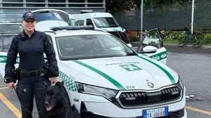 Il cane individua la droga in auto: due arresti della polizia locale