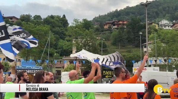 Zogno Neroblu, la festa dei tifosi dell'Atalanta