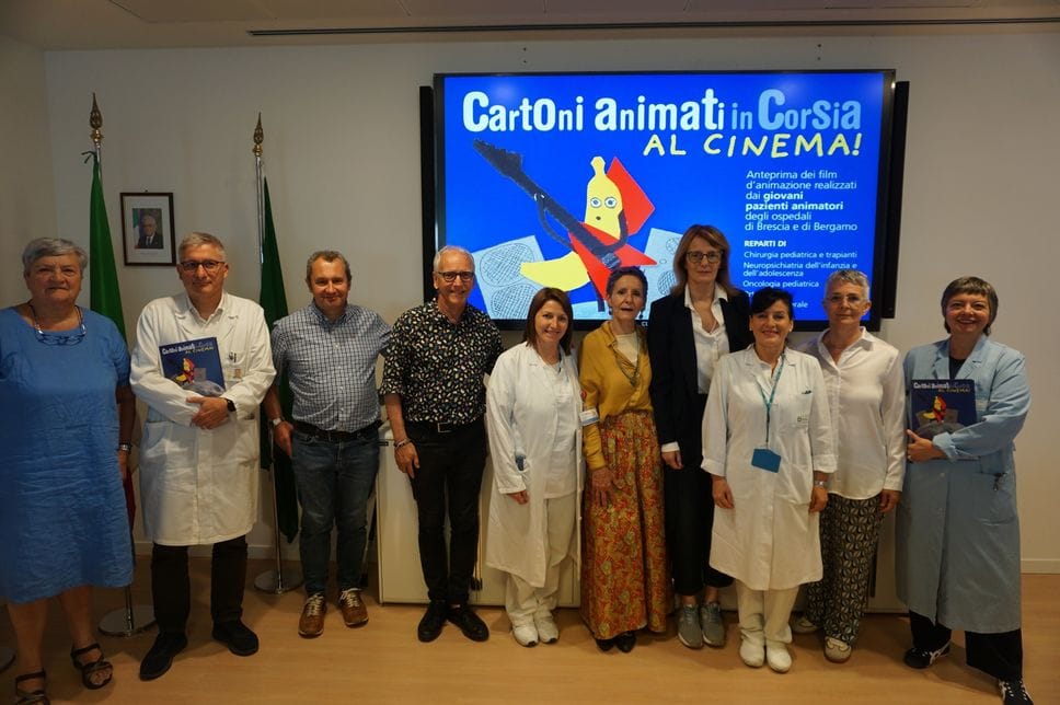 Cartoni animati in corsia arriva al cinema: a Bergamo i corti realizzati dai giovani pazienti pediatrici