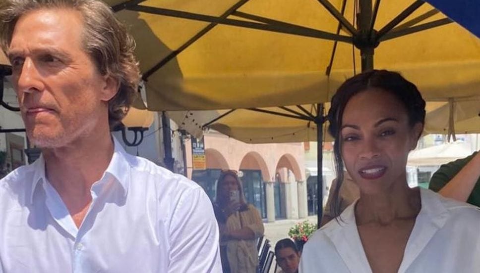 Matthew McConaughey e Zoe Saldana a spasso per Lovere per la gioia dei fan - Foto e video
