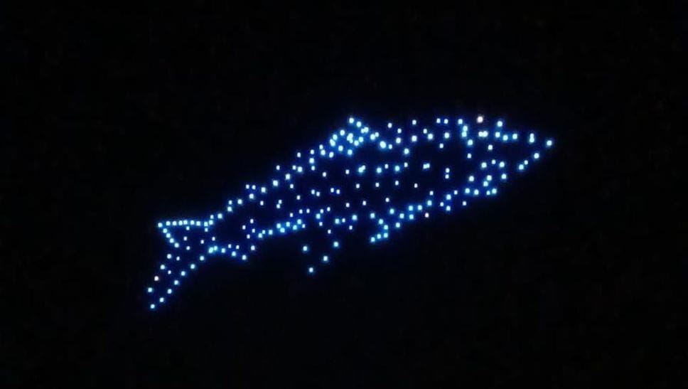 Spettacolo di droni nel cielo: notte da ricordare a Montisola - Foto e video