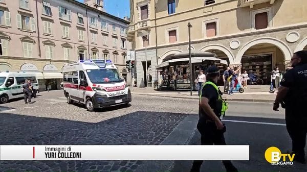 Bergamo, lite in centro, momenti di paura