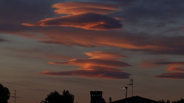 Un tramonto spettacolare