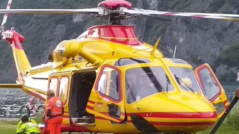 Alpinista cade durante una scalata: elisoccorso in azione a Castione
