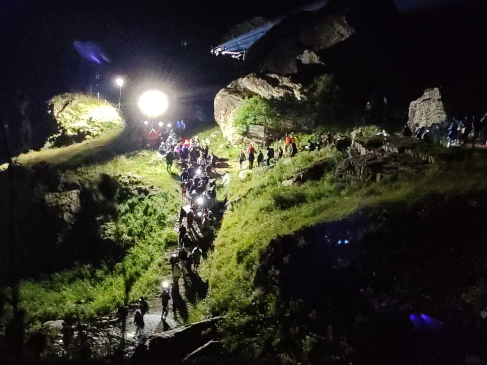 Cascate del Serio, successo per lo spettacolo in notturna a Valbondione - Foto e video
