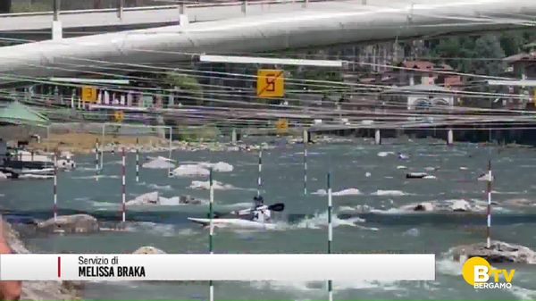 San Pellegrino Terme, gara nazionale di canoa slalom