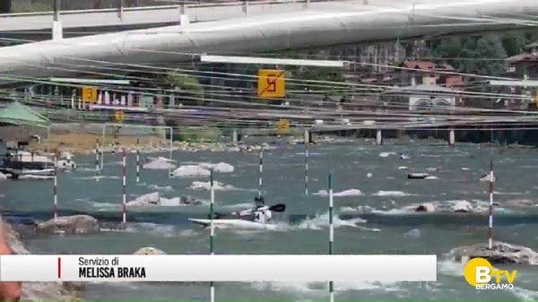 San Pellegrino Terme, gara nazionale di canoa slalom