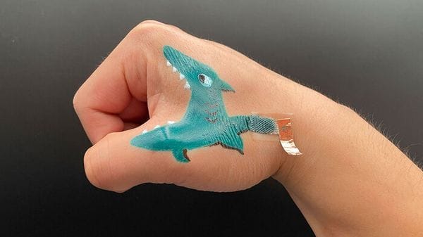 Elettrodi da dipingere sulla pelle, colorati come tatuaggi  