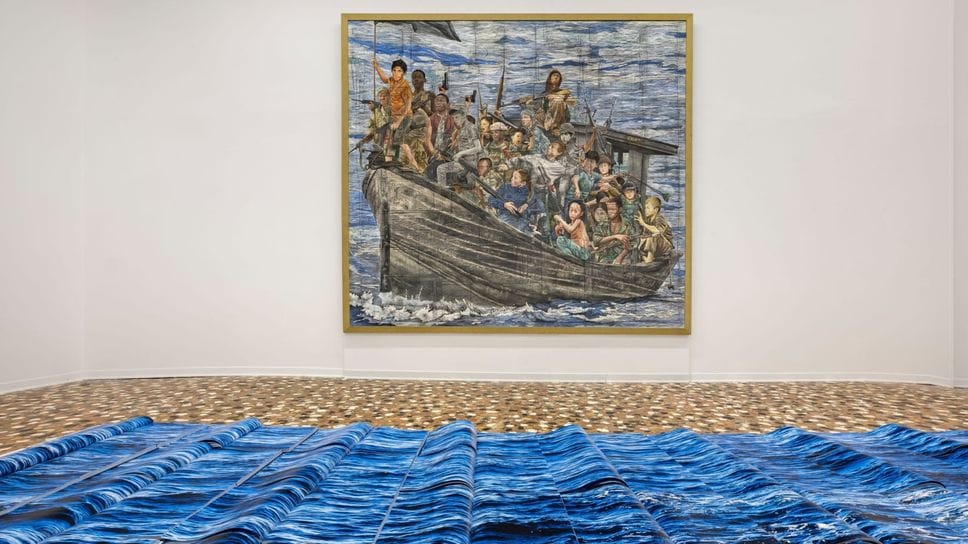 Il cielo e la crociata di Mastrovito, in mostra alla Biennal del Agua