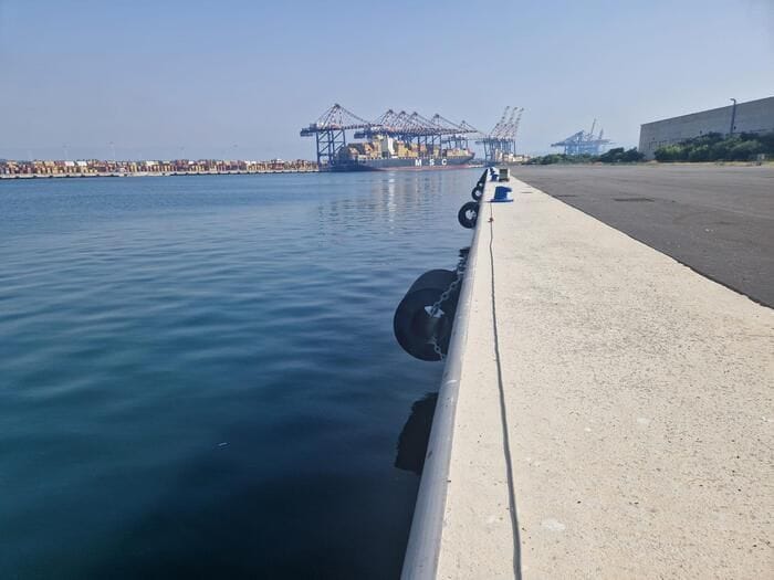 Porto Gioia Tauro, meganave in banchina alimentata dalle rete elettrica dello scalo