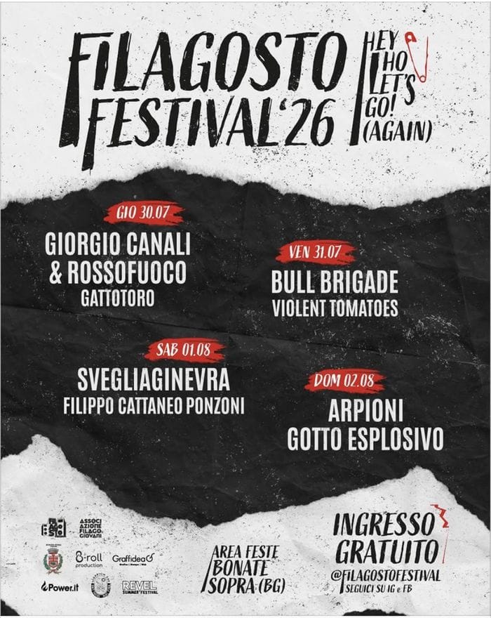 Giorgio Canali, Bull Brigade, Svegliaginevra e Arpioni sul palco del Filagosto