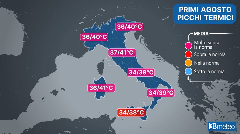 Caldo africano in arrivo, attesi fino a 40 gradi al Centro-Nord