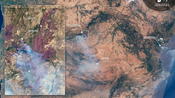 Gli incendi in Spagna e in Francia visti dai satelliti europei di Copernicus