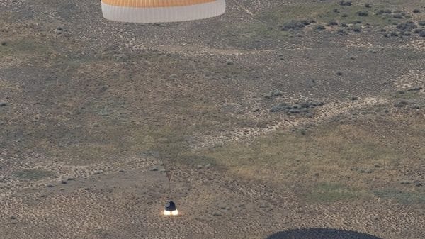 Rientrata la Soyuz con due russi e un americano