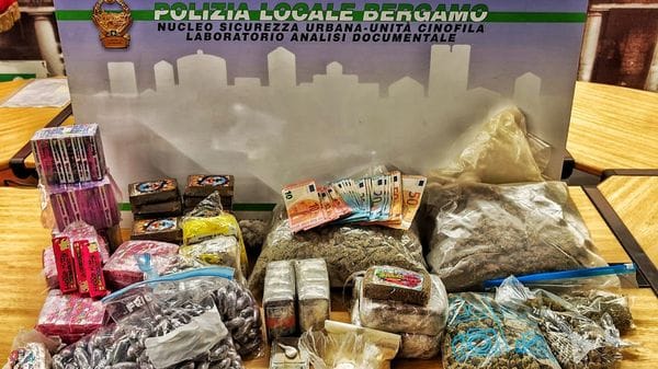 Bergamo, maxi sequestro di droga: oltre 16 chili, un arresto