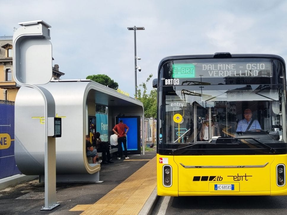 Il primo viaggio sui 30 km della e-Brt: mercoledì viaggi prova gratuiti. - Foto e video