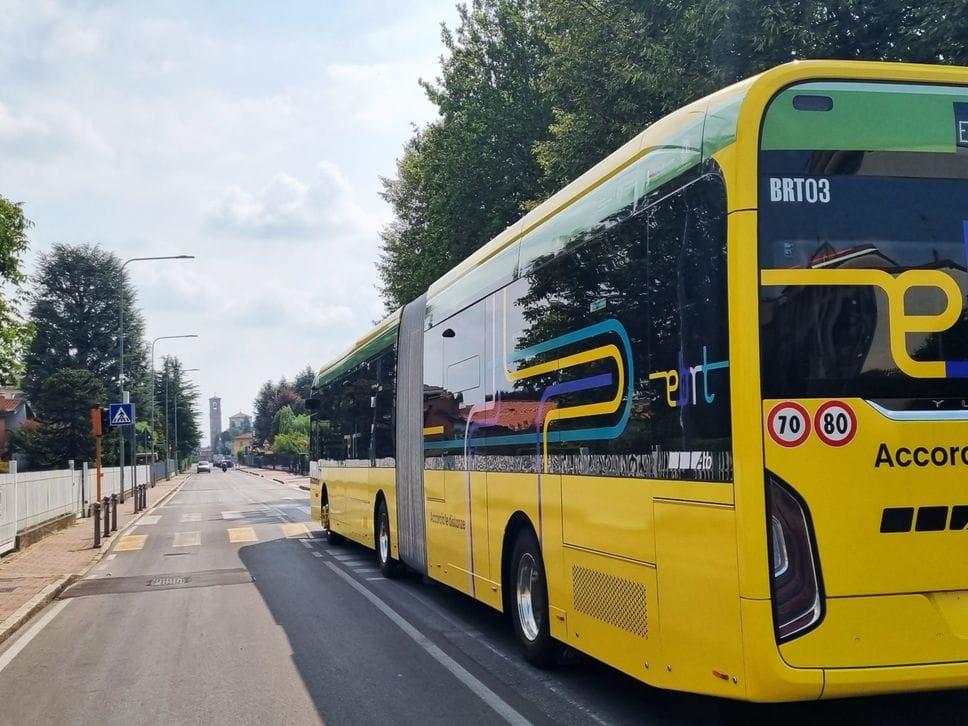 Il primo viaggio sui 30 km della e-Brt: mercoledì viaggi prova gratuiti. - Foto e video