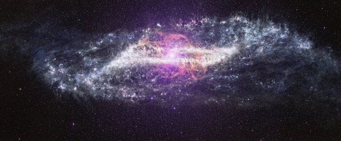 Il telescopio Webb festeggia il compleanno con una galassia insolita 