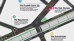 E-Brt, nuovi correttivi per migliorare la viabilità: aumentano le corsie in via San Giorgio