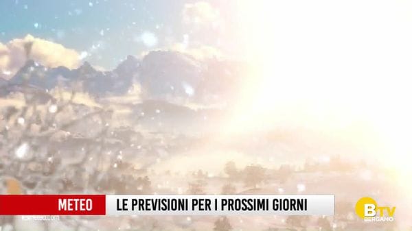 Le previsioni meteo per i prossimi giorni