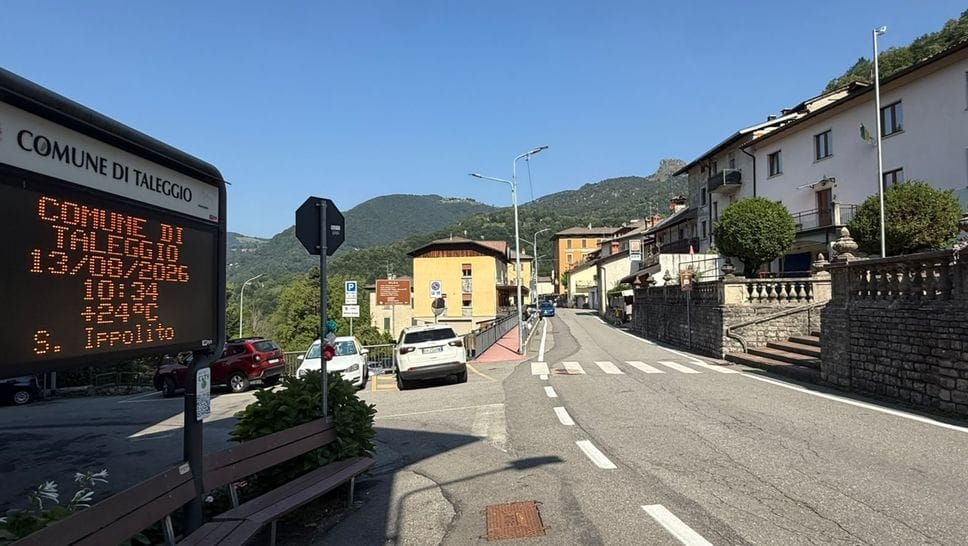 Taleggio, bambino di 9 anni investito da un ciclista: trasportato in elicottero al «Papa Giovanni»