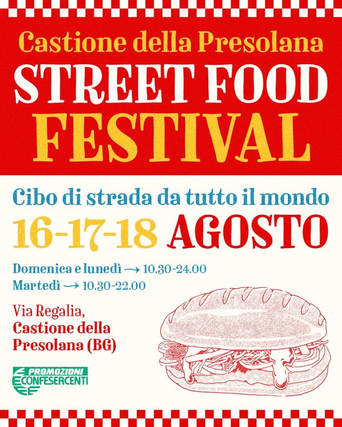 Street Food a Castione della Presolana: tre giorni di sapori dal mondo e musica
