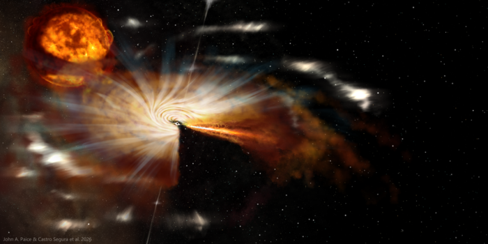 Osservata l'indigestione cosmica di un buco nero