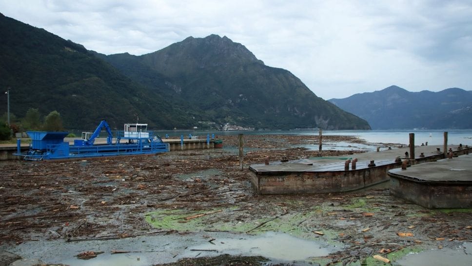 Maltempo in Valle Camonica, piena dell’Oglio verso il lago d’Iseo