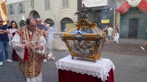 Sant’Alessandro in Colonna, l’esposizione delle reliquie
