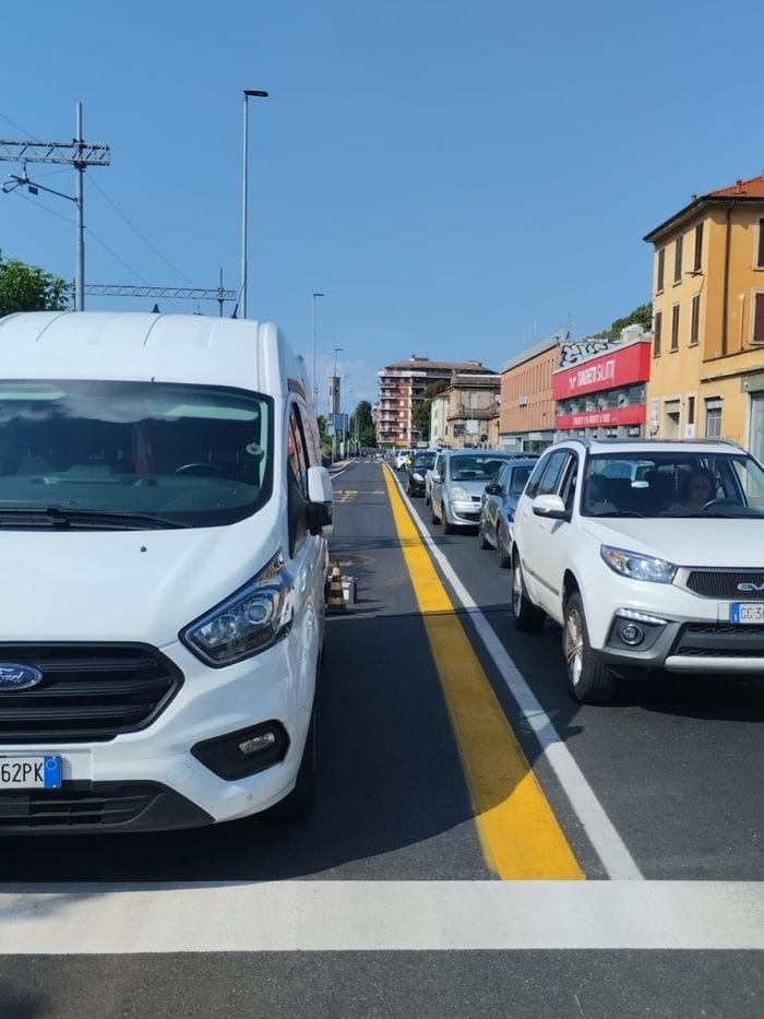 E-Brt, cambia la viabilità tra via Baschenis e via San Giorgio: prime modifiche per il cantiere - Foto